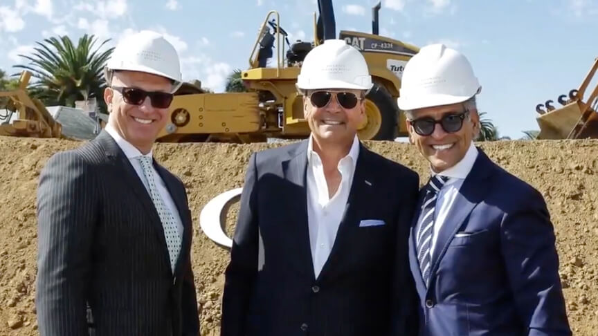 Rick Caruso at the Rosewood Miramar Beach Montecito Groundbreaking