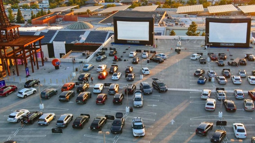 The Americana's Pop-Up Drive-In Just Extended Its Run - Caruso